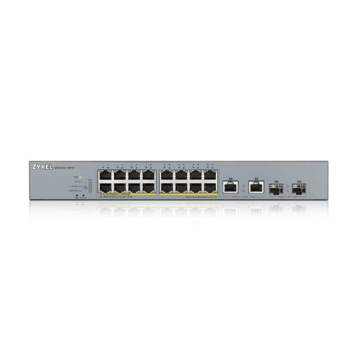 Zyxel Switch smart managed Layer2 18 Port &bull 16x 1 GbE &bull PoE Budget 250 Watt &bull 16x PoE at &bull 2x 1 Gb Combo &bull 1 - Image 2