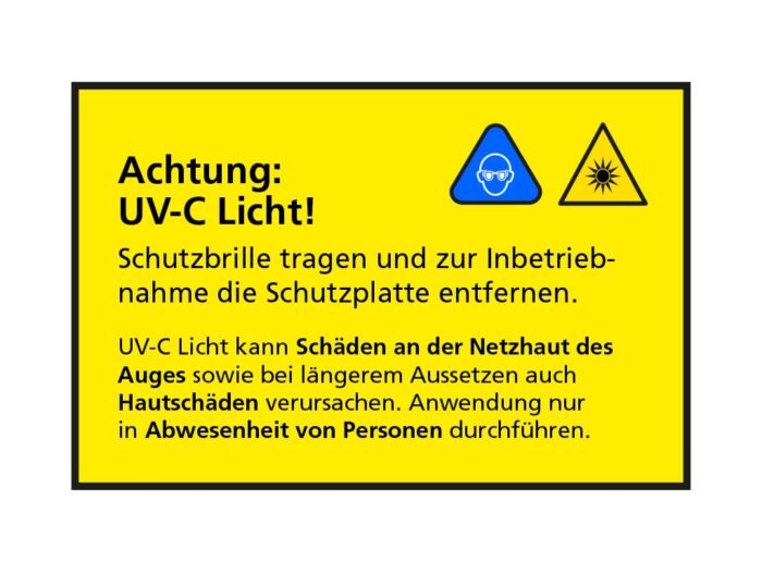 Synergy 21 LED UV-C Akku Desinfektionsleuchte Baustrahler 20W gelb - Image 4