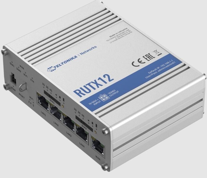 Teltonika · Router · RUTX12 · Dual LTE CAT6 Router WLAN, Dual Band WiFi (Wave-2 802.11ac), 2 SIM - Image 2