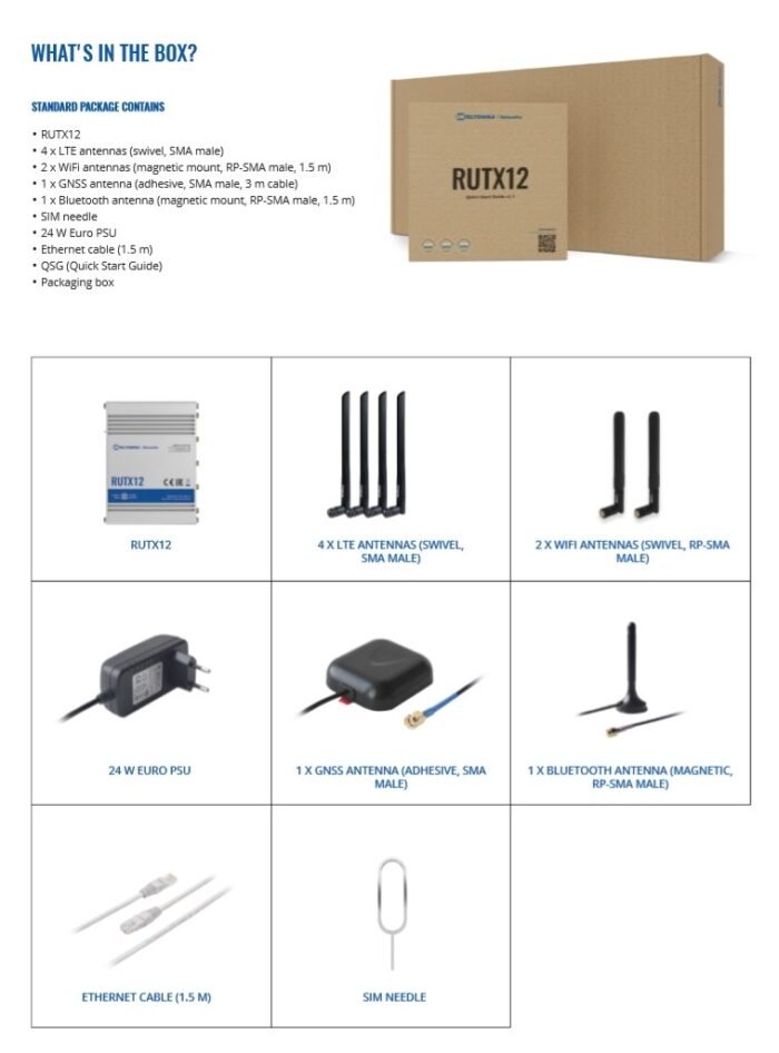 Teltonika · Router · RUTX12 · Dual LTE CAT6 Router WLAN, Dual Band WiFi (Wave-2 802.11ac), 2 SIM - Image 6