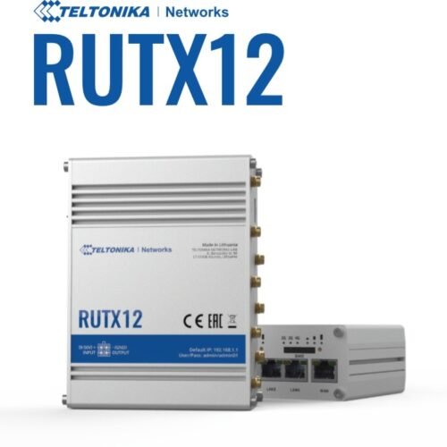 Teltonika · Router · RUTX12 · Dual LTE CAT6 Router WLAN, Dual Band WiFi (Wave-2 802.11ac), 2 SIM