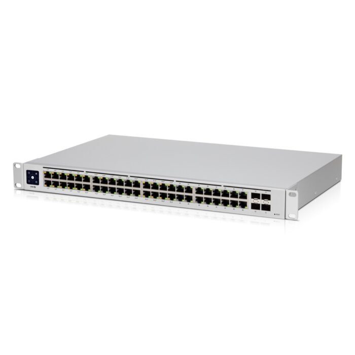 Ubiquiti Switch smart managed Layer2 52 Port &bull 48x GbE &bull PoE Budget 195W &bull 32x PoE at &bull 4x SFP &bull 19" &bull L