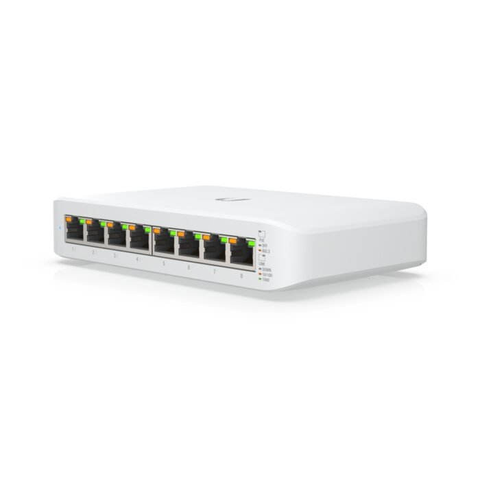Ubiquiti Switch smart managed Layer2 8 Port &bull 8x GbE &bull PoE Budget 52W &bull 4x PoE at &bull Desktop &bull Lüfterlos &bul - Image 3