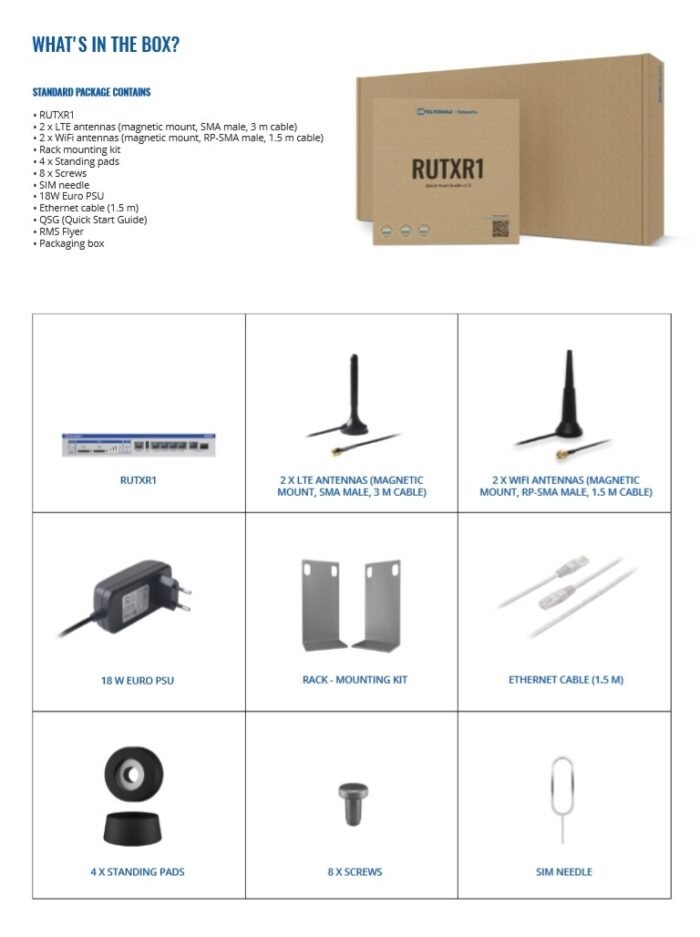 Teltonika · Router · RUTXR1 · SFP · LTE · WAN / 19" Winkel inklusive - Image 5