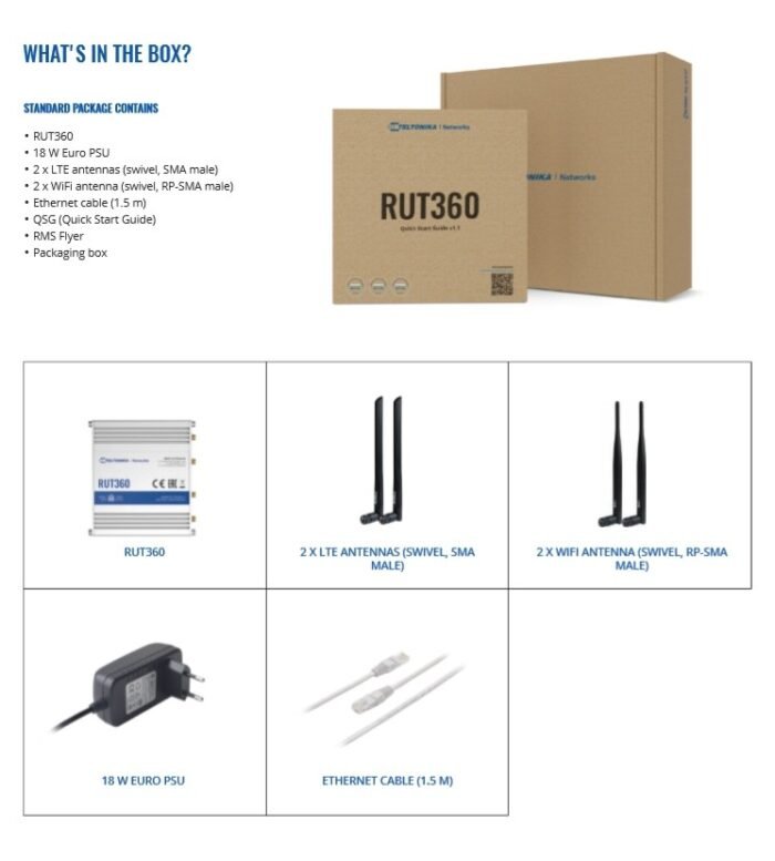 Teltonika · Router · RUT360 · Kompakter-4G/LTE CAT6 Router - Image 7