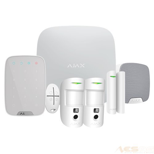 AJAX HUB 2 PLUS - Funk Alarmanlage SET 11, Weiss