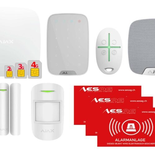 AJAX HUB 2 PLUS -  Funk Alarmanlage SET 2, Weiss