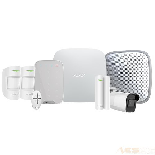 AJAX HUB 2 PLUS - Funk Alarmanlage SET 5, Weiss