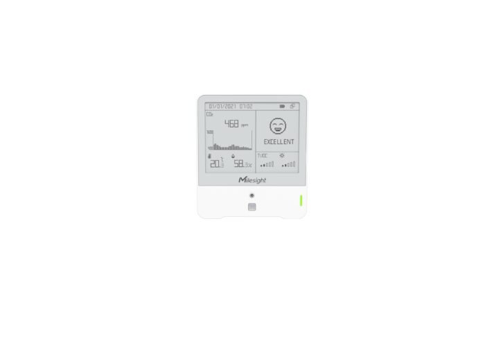 Milesight IoT Indoor Ambience Monitoring Sensor, AM307-868M LoRaWAN / Temp. / Humidity / CO2 / PIR / Light / TVOC / hPA / E-Ink - Image 3