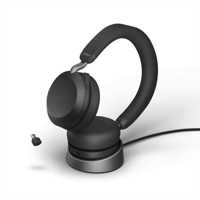 Jabra Evolve2 75 Link380c UC Stereo Stand Black