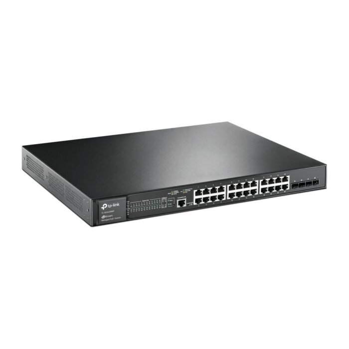 TP-Link Switch full managed Layer2+ 28 Port &bull 24x 1 GbE &bull 4x SFP &bull PoE Budget 384 Watt &bull 24x PoE at &bull 4x SFP - Image 2