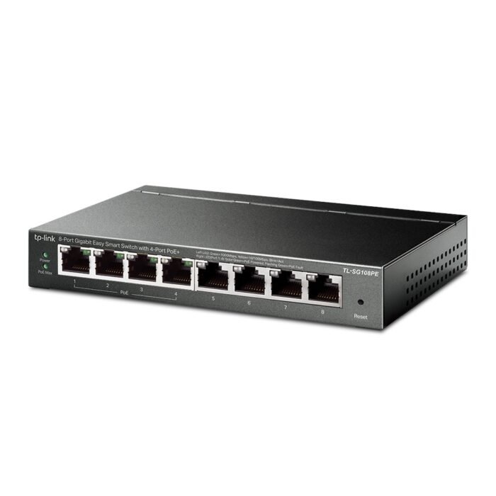TP-Link - TL-SG108PE - 8-Port Gigabit Easy Smart Switch with 4-Port PoE+ - Image 2