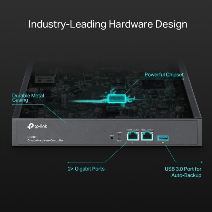TP-Link - OC300 - Omada Hardware ControllerPORT: 2× 10/100/1000 Mbps - Image 5