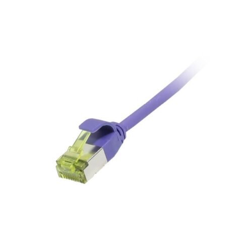 Patchkabel RJ45, CAT6A 500Mhz, 2m, lila, U/FTP, slimline rund d 3,8mm, TPE/LSZH(Superflex), AWG32, mit CAT7 Rohkabel, Synergy 21