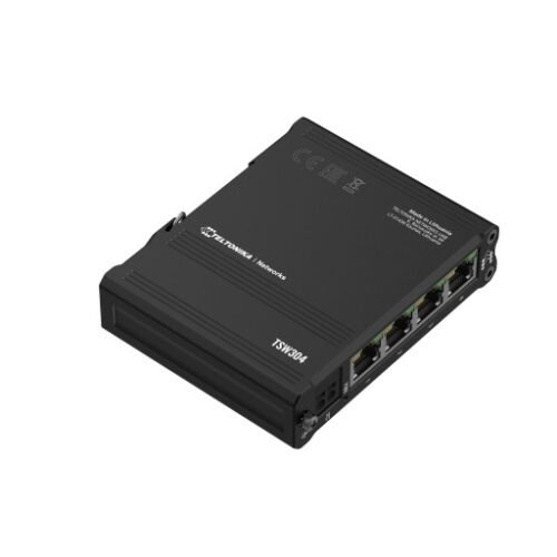 Teltonika · Switch · TSW304 · 4 Port Gigabit Industrial unmanaged Switch DIN RAIL