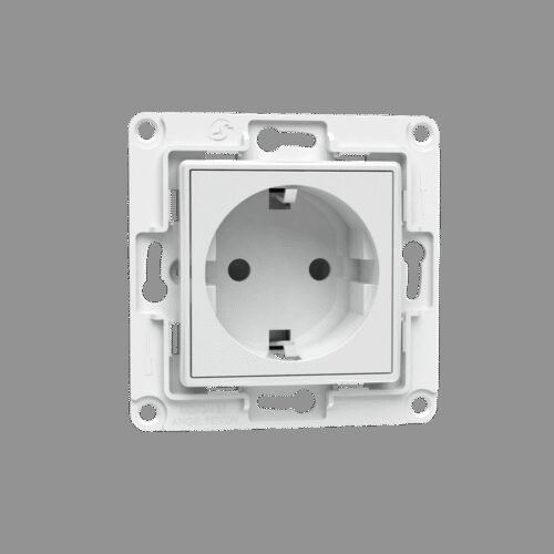 Shelly · Unterputz Zubehör · "Wall Socket EU" · Wandsteckdose · Weiß