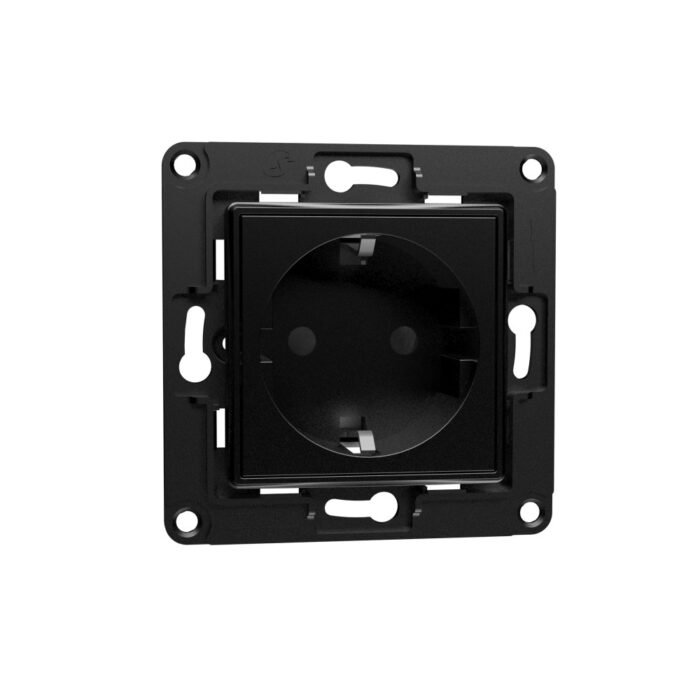 Shelly · Unterputz Zubehör · "Wall Socket EU" · Wandsteckdose · Schwarz - Image 2