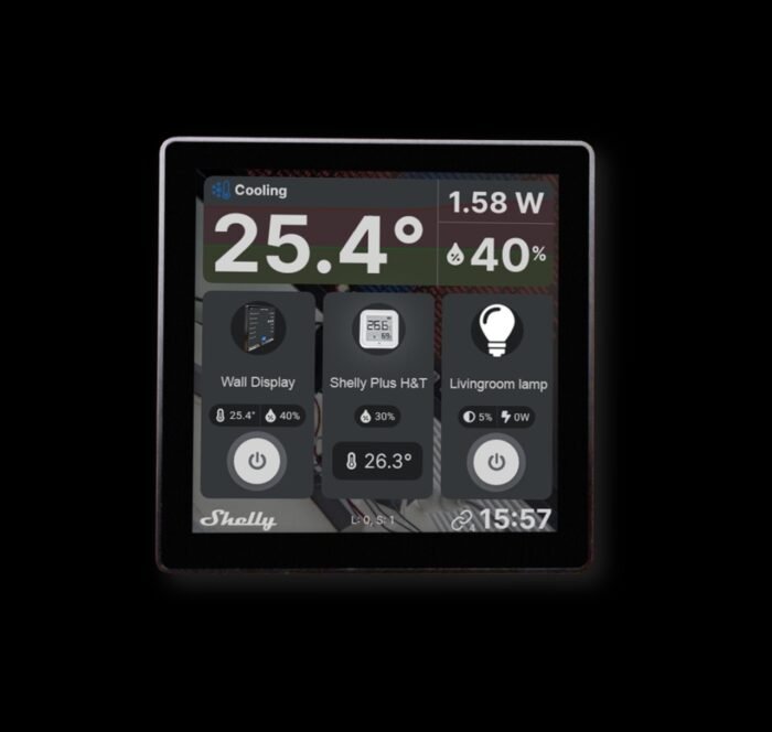 Shelly · Unterputz · "Wall Display" · Android · WLAN · schwarz - Image 5