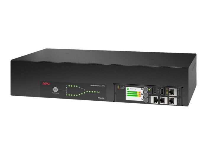 APC Rack ATS, 230V, 32A, IEC 309 in, (16) C13 (2) C19 out - Image 2