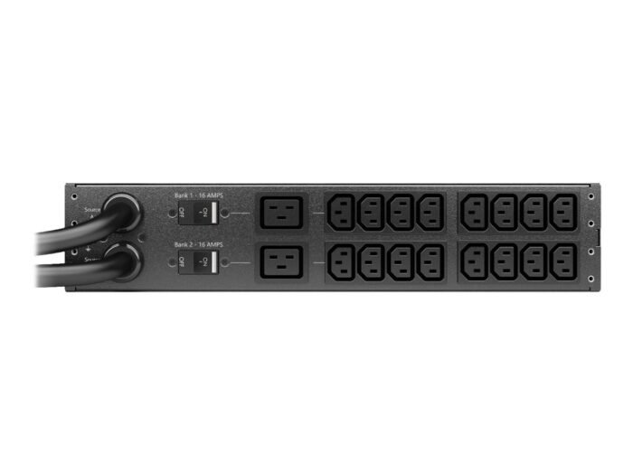 APC Rack ATS, 230V, 32A, IEC 309 in, (16) C13 (2) C19 out - Image 3