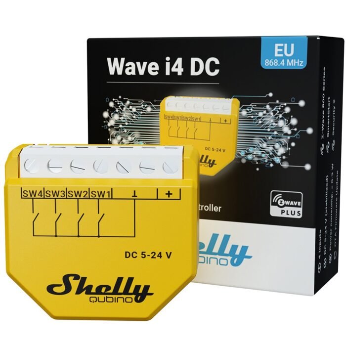 Shelly · Unterputz · "Wave i4 DC" · Szenenaktivierer · 12 Aktionen · Z-Wave - Image 8