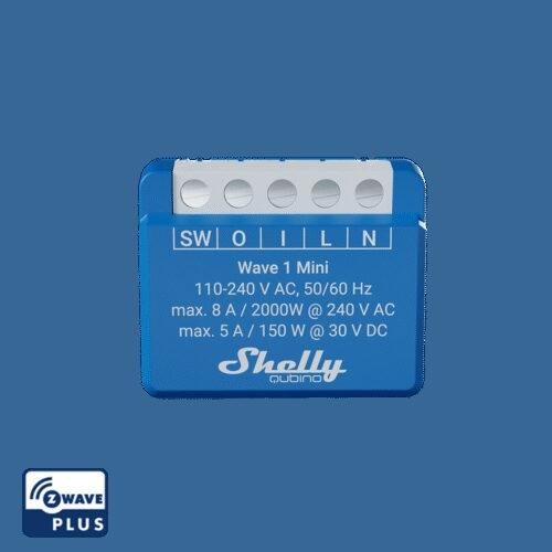Shelly · Unterputz · "Wave 1 Mini" · Relais · max. A · 1 Kanal · Z-Wave