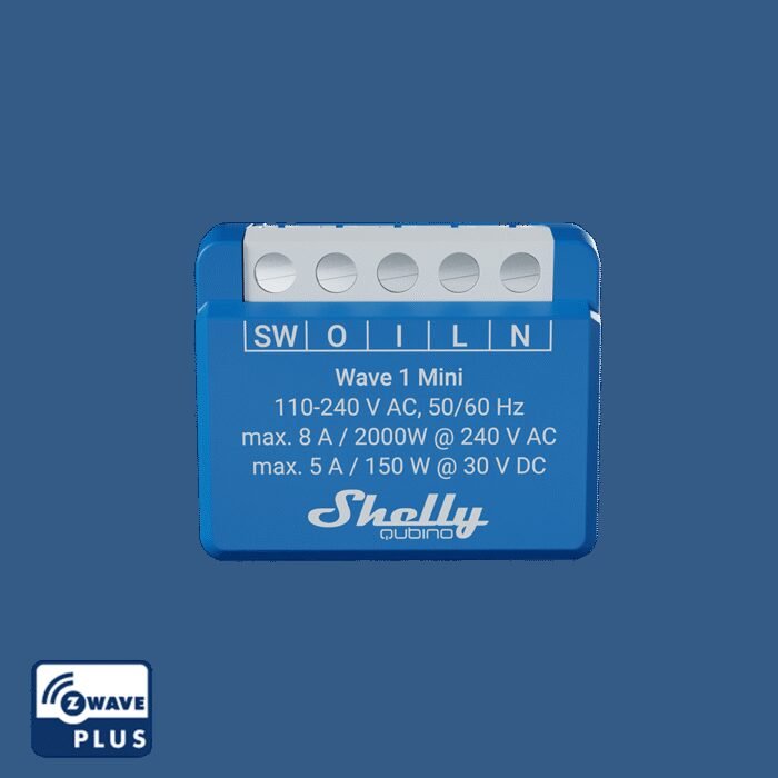 Shelly · Unterputz · "Wave 1 Mini" · Relais · max. A · 1 Kanal · Z-Wave