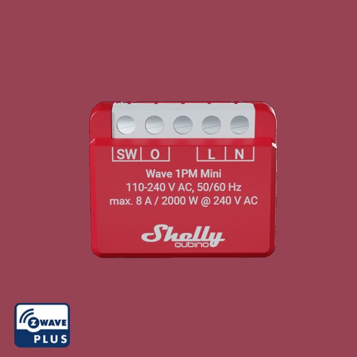 Shelly · Unterputz · "Wave 1PM Mini" · Relais · max. A · 1 Kanal · Z-Wave