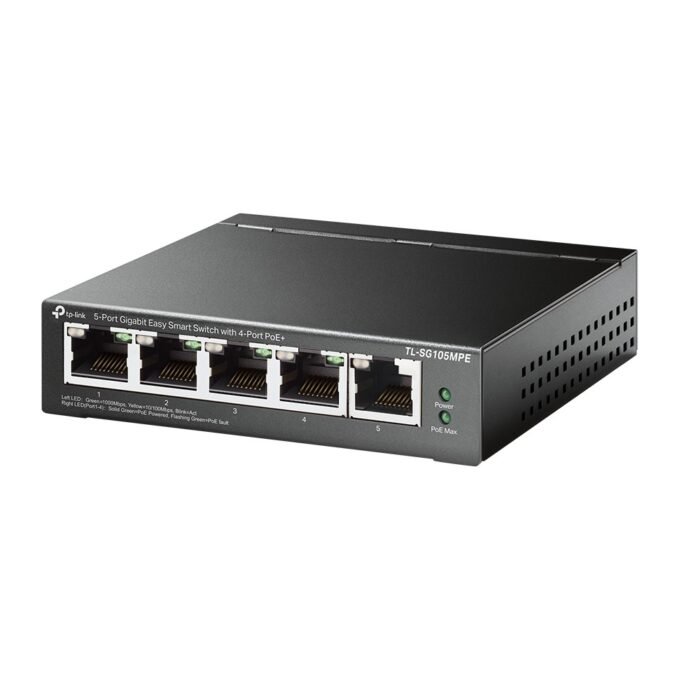 TP-Link - TL-SG105MPE - 5-Port Gigabit Easy Smart Switch with 4-Port PoE+ - Image 2