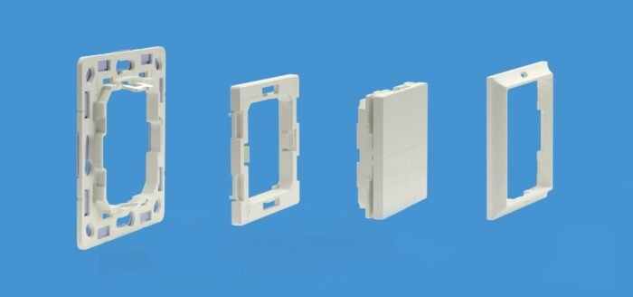 Shelly · Plug & Play Zubehör · "BLU Wall Switch 4 Adapter Gira & Merten" · Weiß - Image 3