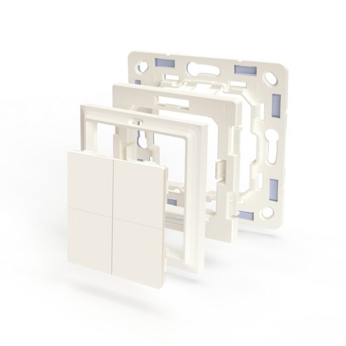 Shelly · Plug & Play Zubehör · "BLU Wall Switch 4 Adapter Gira & Merten" · Weiß - Image 4
