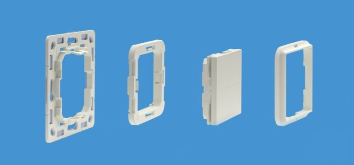 Shelly · Plug & Play Zubehör · "BLU Wall Switch 4 Adapter Busch-Jaeger" · Weiß - Image 3