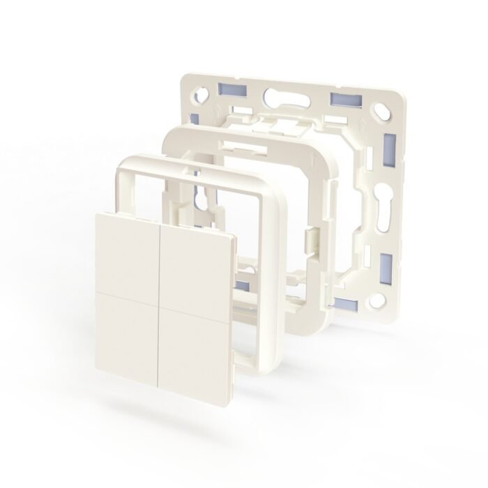 Shelly · Plug & Play Zubehör · "BLU Wall Switch 4 Adapter Busch-Jaeger" · Weiß - Image 4