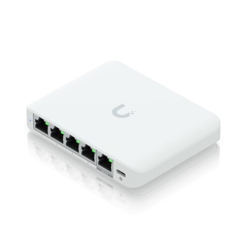 Ubiquiti Switch smart managed Layer2 5 Port &bull 5x GbE &bull 1x PoE at In &bull Desktop &bull Lüfterlos &bull UniFi &bull USW-