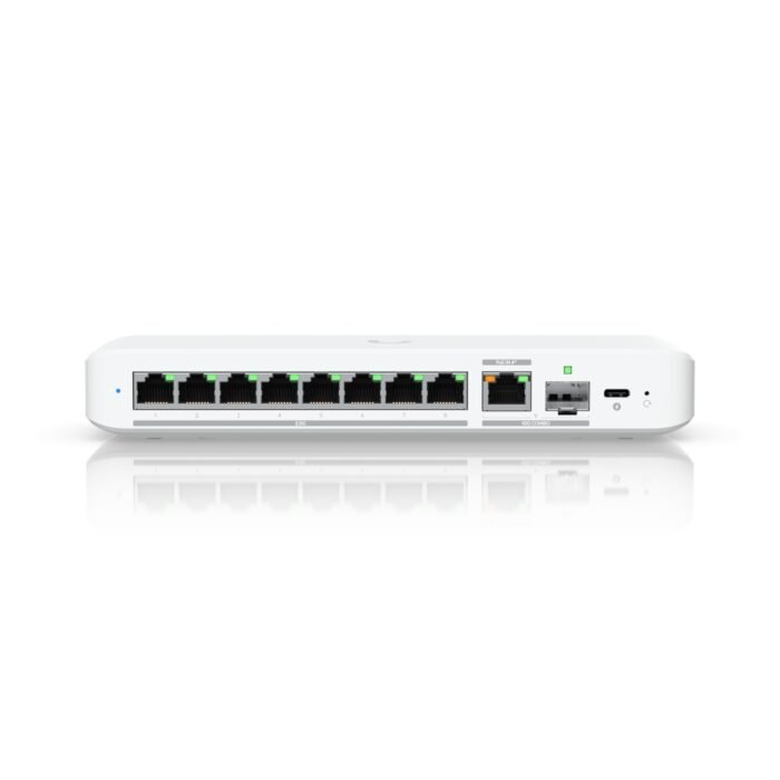 5 GbE &bull 1x 10 GbE PoE at In &bull Desktop &bull Lüfterlos &bull UniFi