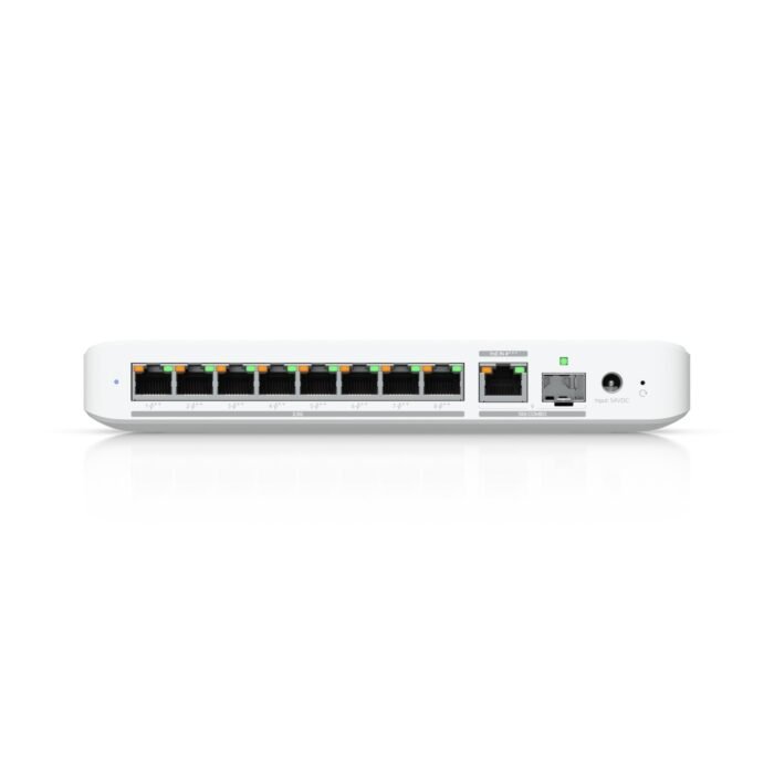 5 GbE PoE+ &bull 1x 10 GbE PoE bt In &bull Desktop &bull Lüfterlos &bull