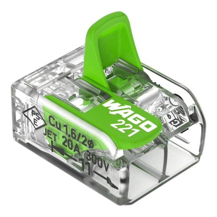 Wago Serie 221 - 2*4mm (16 Stück Retail) Green Range - Image 3