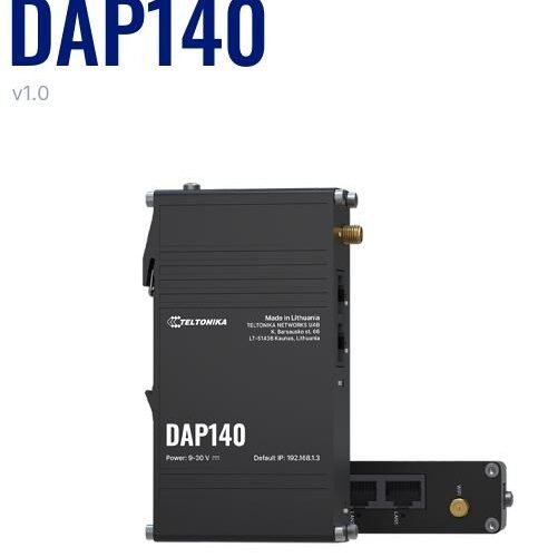 Teltonika · Accesspoint · DAP140 · 2x1 · Wi-Fi 4 · 300Mbit · 2x 10/100 · DIN Rail