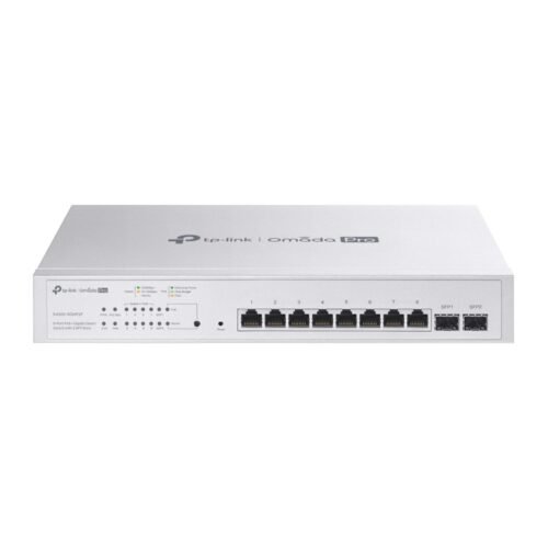 Omada PRO smart managed Layer 2+ Switch &bull 10 Port &bull 8x 1GbE &bull PoE Budget 61W &bull 8x PoE at &bull 2x SPF &bull Omad
