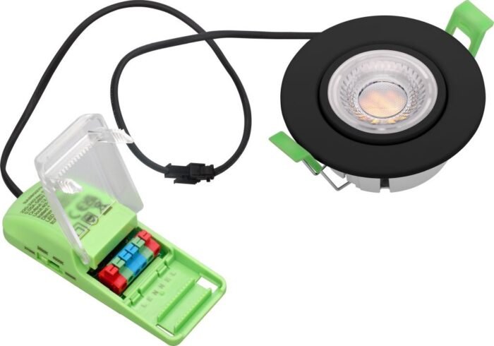 Synergy 21 LED Deckeneinbauspot Phos schwenkbar rund schwarz CCT switchable - Image 4