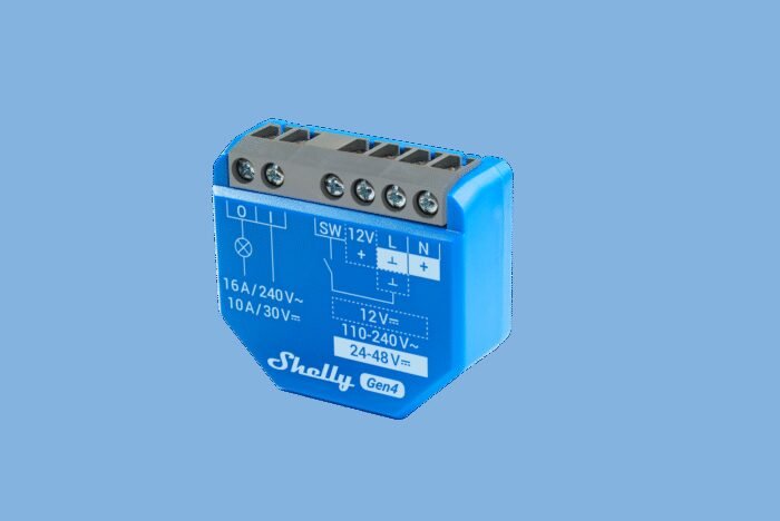 Shelly · Unterputz · "1 Gen4" · Relais · max 16A · 1 Kanal · WLAN · Matter · Zigbee · Bluetooth - Image 2