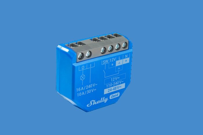 Shelly · Unterputz · "1 Gen4" · Relais · max 16A · 1 Kanal · WLAN · Matter · Zigbee · Bluetooth - Image 3