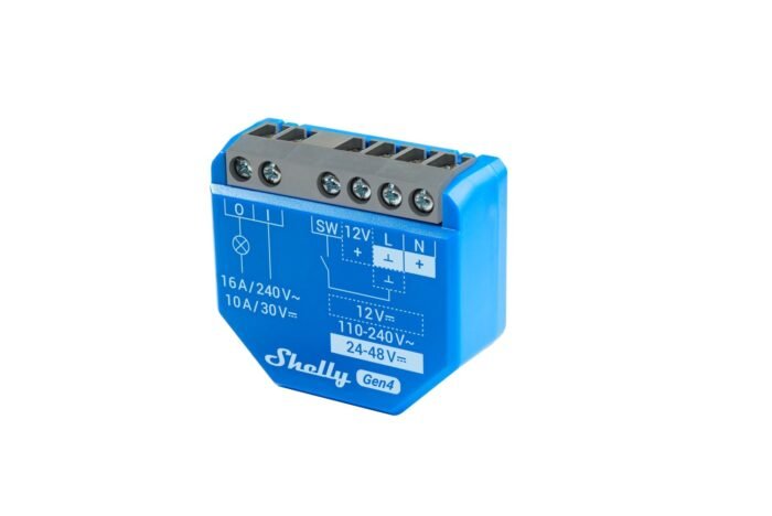 Shelly · Unterputz · "1 Gen4" · Relais · max 16A · 1 Kanal · WLAN · Matter · Zigbee · Bluetooth - Image 8