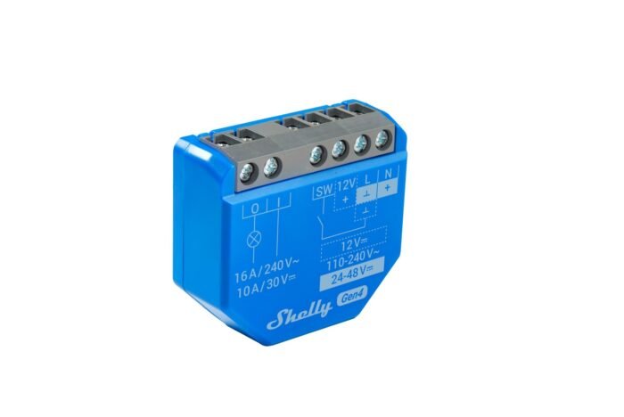 Shelly · Unterputz · "1 Gen4" · Relais · max 16A · 1 Kanal · WLAN · Matter · Zigbee · Bluetooth - Image 9