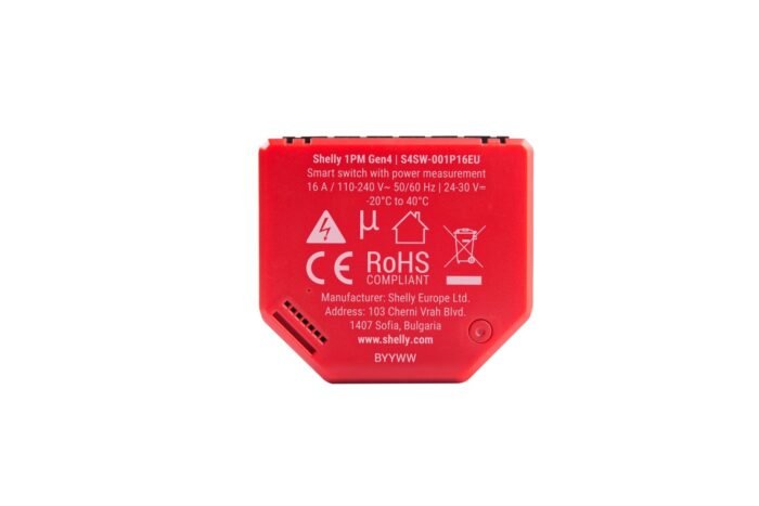 Shelly · Unterputz · "1PM Gen4" · Relais · max 16A · 1 Kanal · Messfunktion · WLAN · Matter · Zigbee · Bluetooth - Image 12