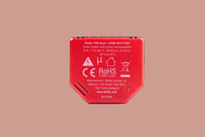 Shelly · Unterputz · "1PM Gen4" · Relais · max 16A · 1 Kanal · Messfunktion · WLAN · Matter · Zigbee · Bluetooth - Image 6