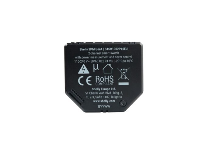 Shelly · Unterputz · "2PM Gen4" · Relais · max 16A · 2 Kanäle · Messfunktion · WLAN · Matter · Zigbee · Bluetooth - Image 12