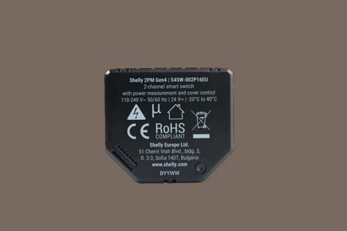 Shelly · Unterputz · "2PM Gen4" · Relais · max 16A · 2 Kanäle · Messfunktion · WLAN · Matter · Zigbee · Bluetooth - Image 6