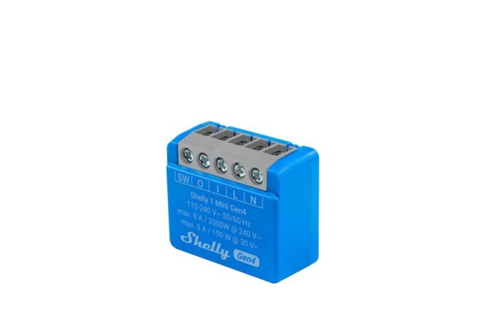 Shelly · Unterputz · "1 Mini Gen4" · Relais · max 8A · 1 Kanal · WLAN · Matter · Zigbee · Bluetooth - Image 12