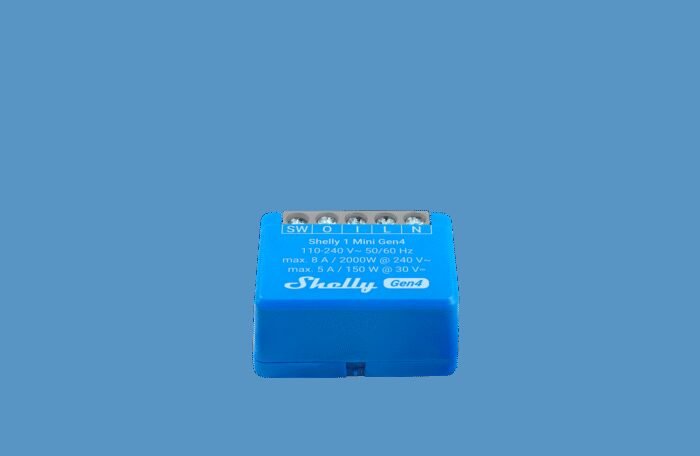 Shelly · Unterputz · "1 Mini Gen4" · Relais · max 8A · 1 Kanal · WLAN · Matter · Zigbee · Bluetooth - Image 4